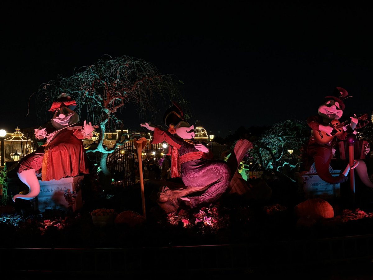 初めてハロウィンに行ったけど、めっちゃ楽しかった！
デコレーション可愛かったし、フレンジーかっこよすぎて痺れたしダンサーさんの衣装ほんとに素敵だった🪶✨

おいしいご飯も食べてめちゃくちゃ満足じゃ〜！！
また明日からの生活も頑張るぞ💪