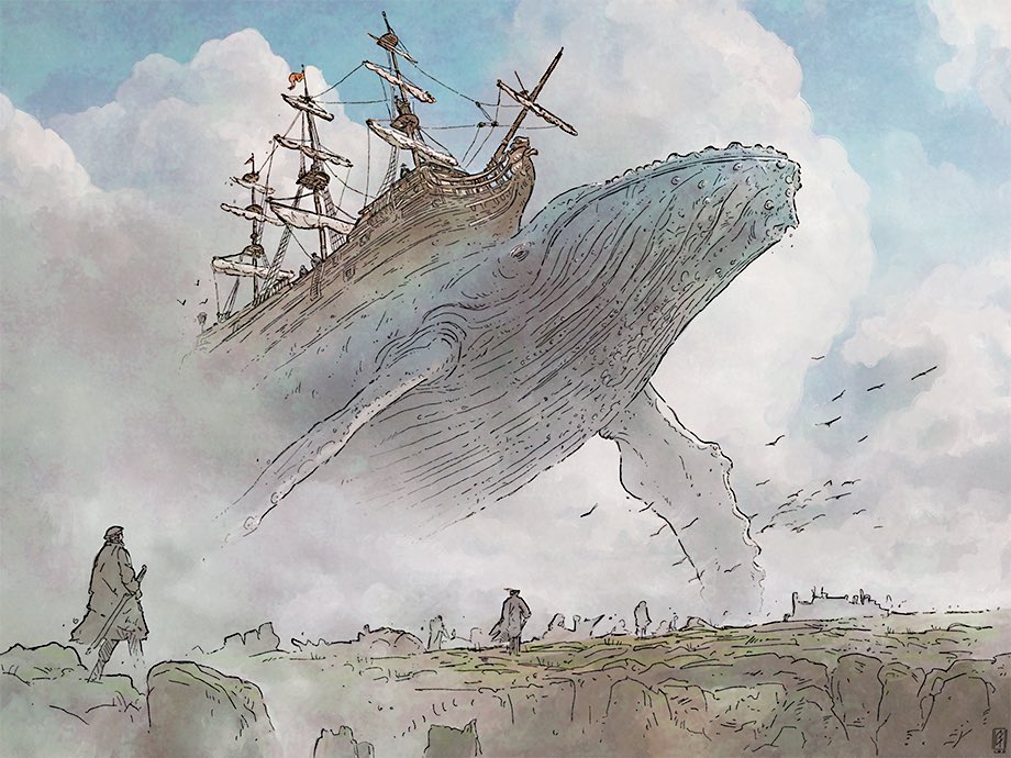 GFromenteau's tweet image. Flying #leviathan , you all know my passion for #whales in the #sky .
