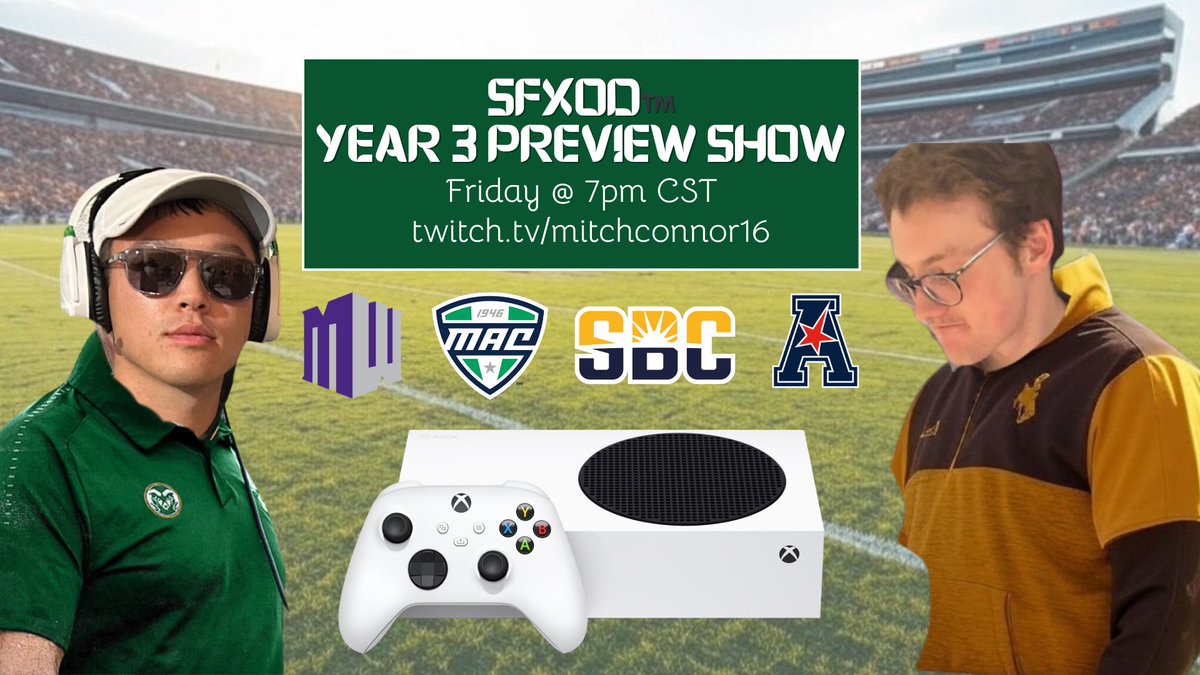 YEAR 3 PREVIEW SHOW 🎙️

Your favorite show is back ‼️ tune in LIVE @ 7pm CST Friday to hear Mitch and Pat’s thoughts on what to expect going into a new year 🏈

Submit your questions for Mitch’s Mailbag below 👇🏽

docs.google.com/forms/d/e/1FAI…