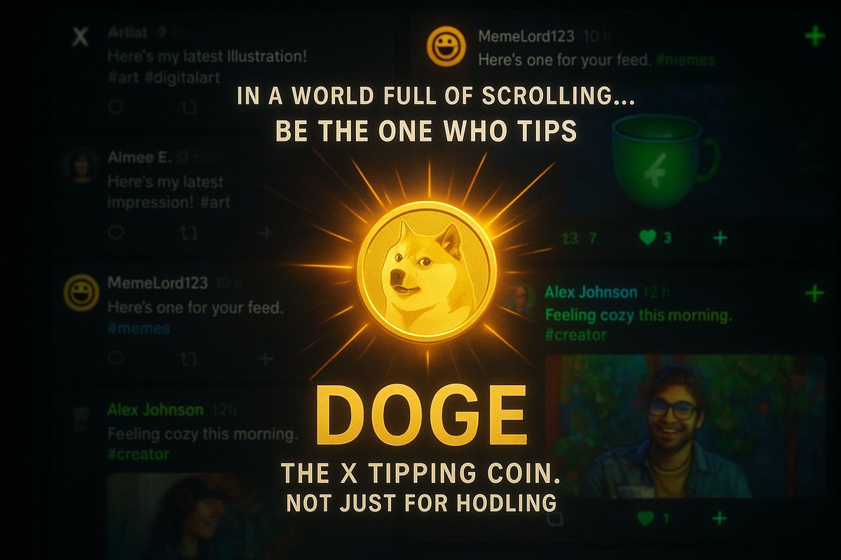 🙌HAPPY TIPPING TUESDAY🥰

DOGECOIN is never just about HODL

Stop scrolling, reply and get your DOGE TIPPING here👇

LFG🚀🚀🚀