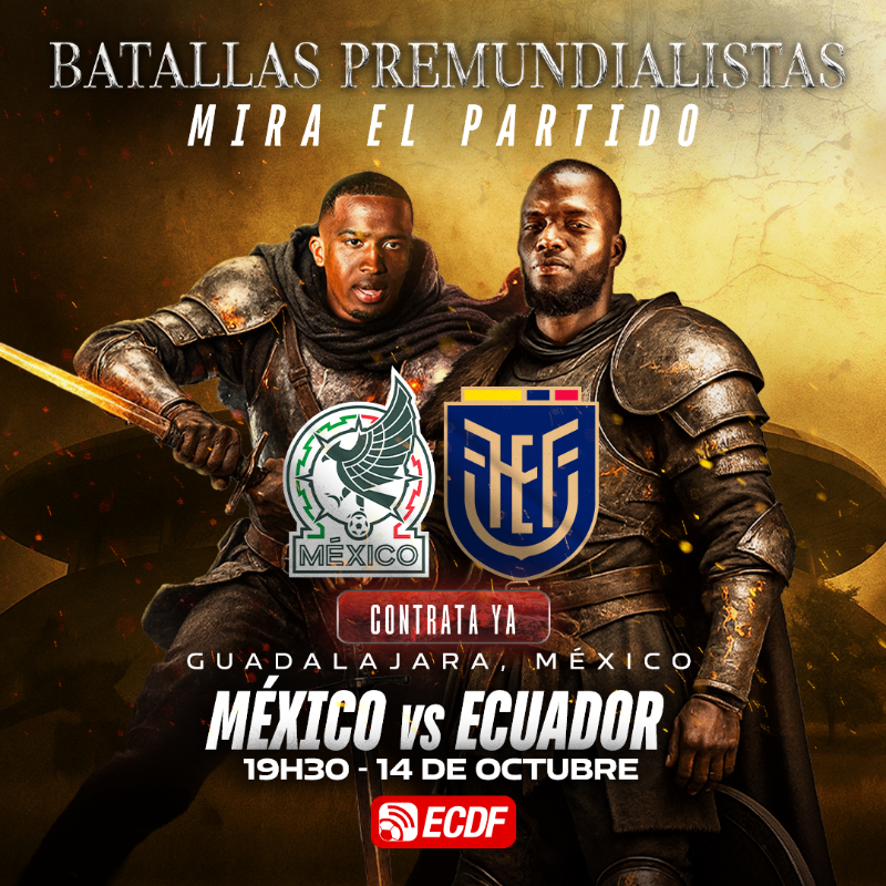 ElCanalDFutbol's tweet photo. 🇪🇨 OCTUBRE Y NOVIEMBRE PARA VER A ECUADOR ANTES DEL MUNDIAL 🌎⚽ 

4 BATALLAS DE PREPARACIÓN:
🇺🇸 USA
🇲🇽 MÉXICO
🍁 CANADÁ
🇳🇿 NUEVA ZELANDA

Partidos Premundialistas por la pantalla de ECDF 📲 https://t.co/9HccglKJvV