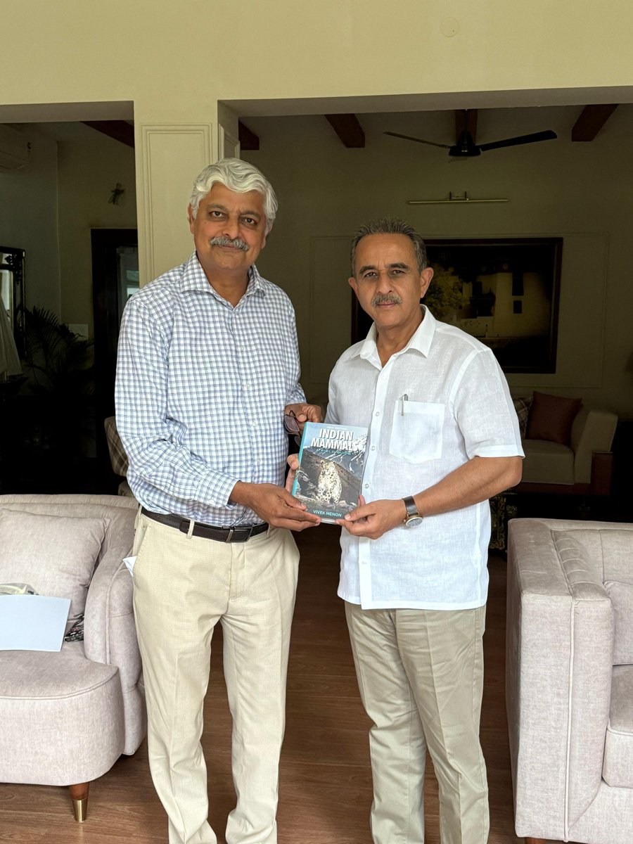 Met Mr. <a href="/vivek4wild/">Vivek Menon</a>, Co-Founder and Executive Director of the <a href="/wti_org_india/">Wildlife Trust of India</a>. 
We engaged in a thoughtful discussion on critical environmental challenges and ways to address them effectively.

Looking forward to attending the upcoming IUCN World Conservation Congress, 2025 in Abu