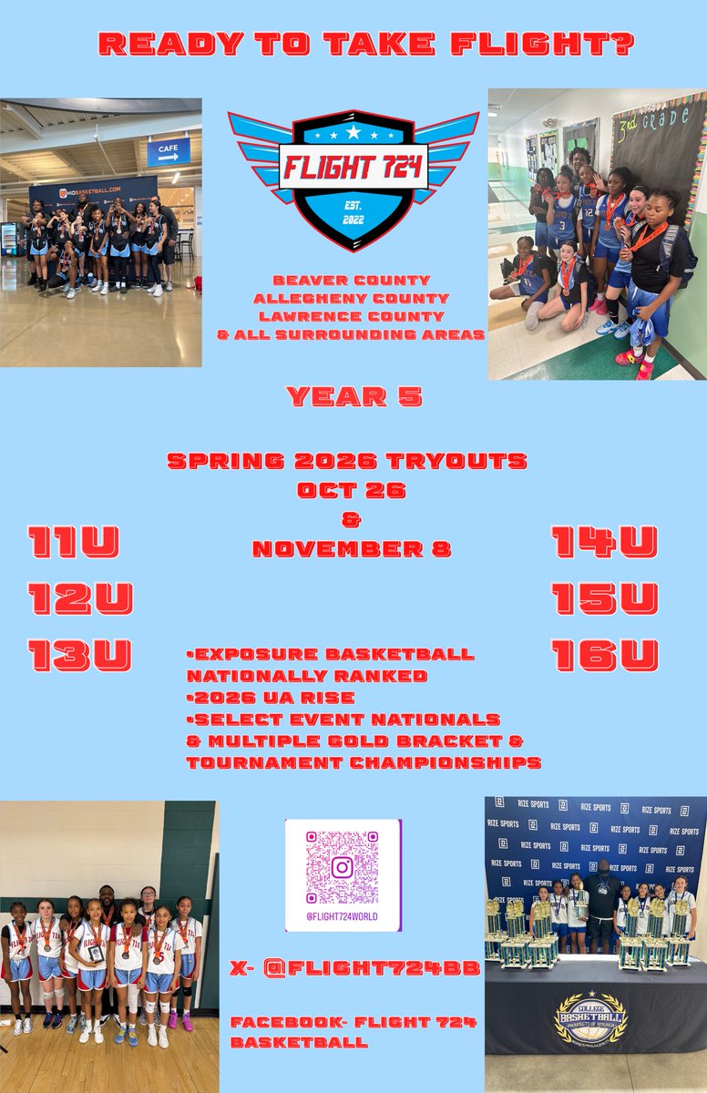 flight724bb's tweet photo. 2026 Tryout Information ✈️✈️✈️🚨🚨🚨 https://t.co/FkSZmeRG7n