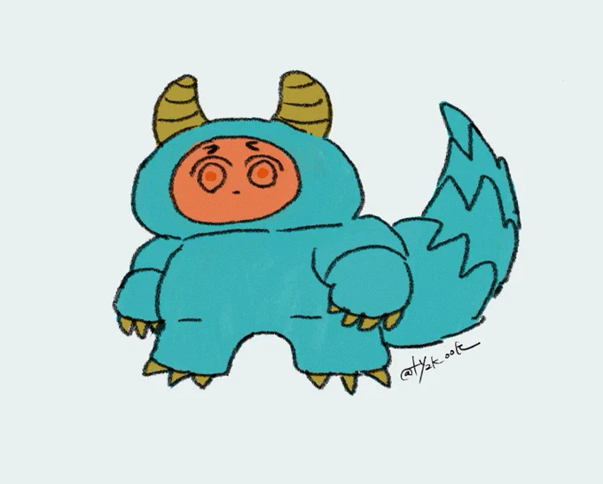 宇に服着せられケモ