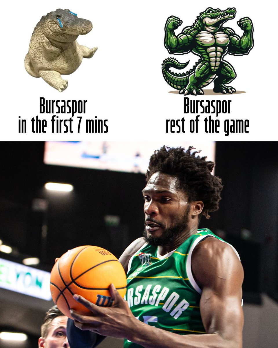 BUR-SA-SPOR! 💚🤍

#BasketballCL | <a href="/BsBasketbol/">Bursaspor Basketbol</a>