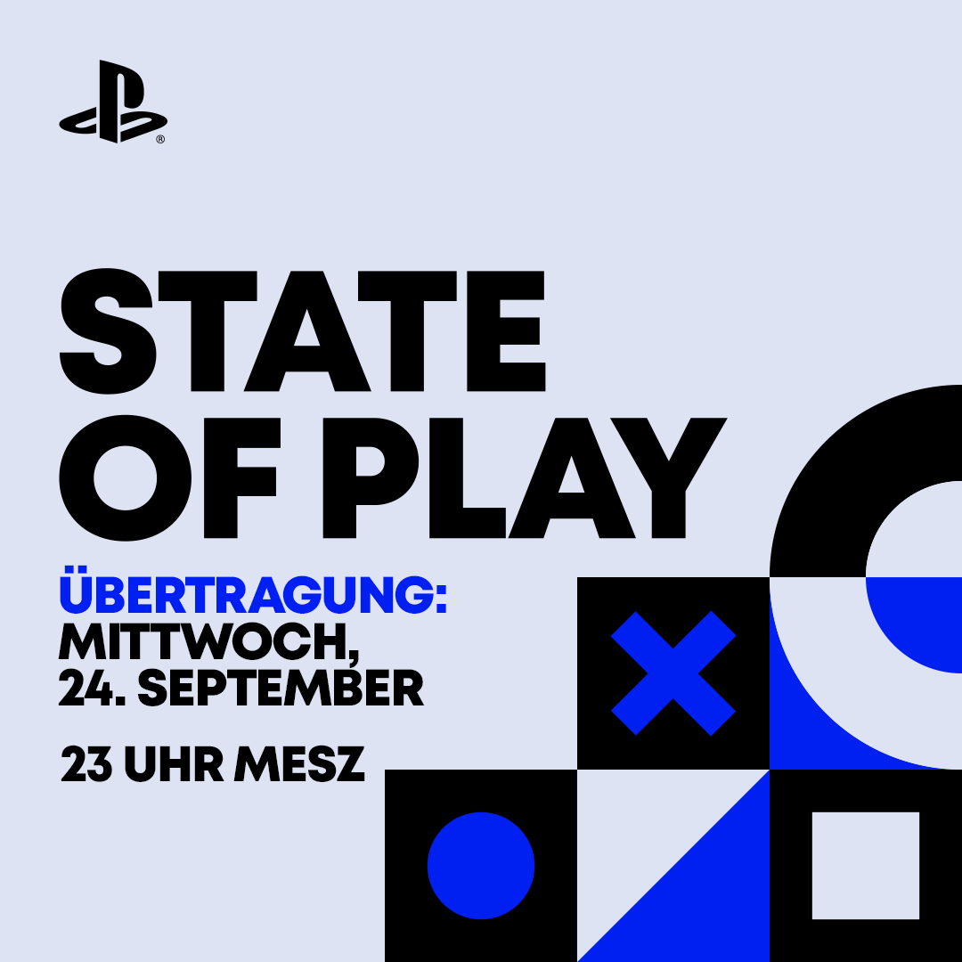 Morgen ist es soweit! 🎮 
Die #StateofPlay kehrt zurück mit 35+ Minuten voller Ankündigungen, darunter der erste ausführliche Blick auf #Saros von Housemarque für #PlayStation5 ⚡

📅 24.09. um 23:00 MESZ auf YouTube &amp; Twitch 
ps.playstation.com/i8vwOc3mRD