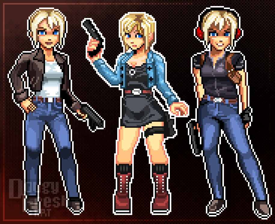 DigDougArt's tweet image. I love her, a fan fave too! 🥰 
#ParasiteEve2 #pixelart
