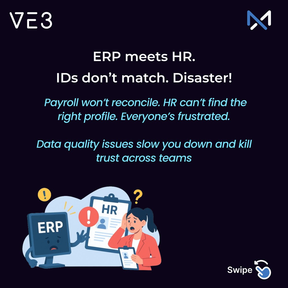 MatchX_ve3's tweet image. Don’t settle for awkward mismatches. Give your enterprise the confidence of clean, reconciled, and AI-ready data with MatchX.

👉 See MatchX in action: zurl.co/2znLm

#dataquality #datamatching #ai #data #datatools #datamanagement #crm #finance #HR