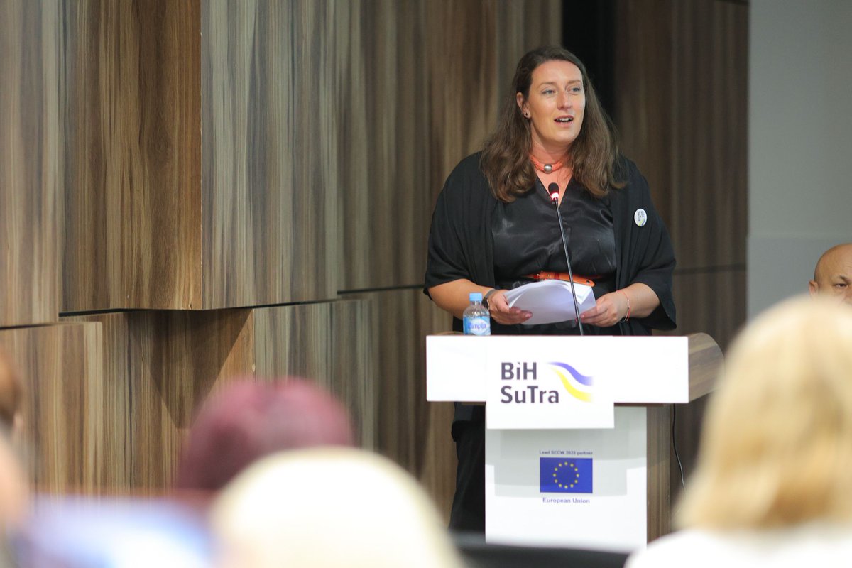SEIresearch's tweet photo. 🌱🇧🇦 “This is not just a project — it is a long-term partnership for change.”
In a milestone for the #BiHSuTra project, SEI’s Måns Nilsson joined an #SECW side event in Bosnia and Herzegovina to deepen ties for a healthier, low-carbon future.
📷 Jasmin Agovic https://t.co/VaW3xsnK7p