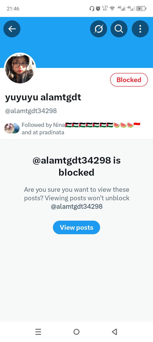 ada lagi aja akun judol ikutan nimbrung follow, 
Langsung blokir gaes