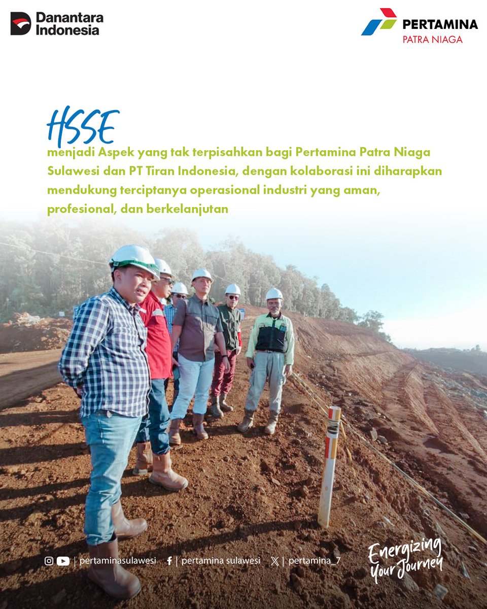 pertamina_7's tweet photo. Pertamina Patra Niaga Regional Sulawesi kembali menghadirkan program Technical & Safety Assistance (TSA), kali ini bersama PT Tiran Indonesia di Konawe Utara, Sulawesi Tenggara. 

Melalui TSA, Pertamina mendampingi langsung operator dan petugas logistik untuk meningkatkan pemahaman teknis, pengelolaan BBM, hingga standar HSSE (Health, Safety, Security, Environment).

Tak hanya soal keamanan, TSA juga mendukung industri agar lebih efisien, profesional, dan berkelanjutan.
Langkah nyata ini sejalan dengan SDGs:
•⁠  ⁠Pekerjaan Layak & Pertumbuhan Ekonomi
•⁠  ⁠Industri, Inovasi & Infrastruktur
•⁠  ⁠Konsumsi & Produksi Bertanggung Jawab

Dengan TSA, Pertamina tak hanya menyediakan energi, tapi juga memastikan pengelolaannya berjalan aman untuk semua.

#PertaminaPatraNiaga #HSSE #TSA #Sulawesi #EnergiUntukNegeri #SustainableFutur