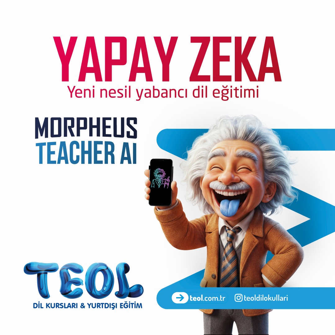 🔹 Yeni Nesil Yabancı Dil Eğitimi TEOL’de!

 Morpheus Teacher AI ile kişiselleştirilmiş, hızlı ve etkili dil öğrenme deneyimi seni bekliyor!
 Yapay zeka destekli eğitimle, hedeflerine daha kısa sürede ulaşabilirsin 🤩

 Ayrıcalıklı öğrenme deneyimini kaçırma!