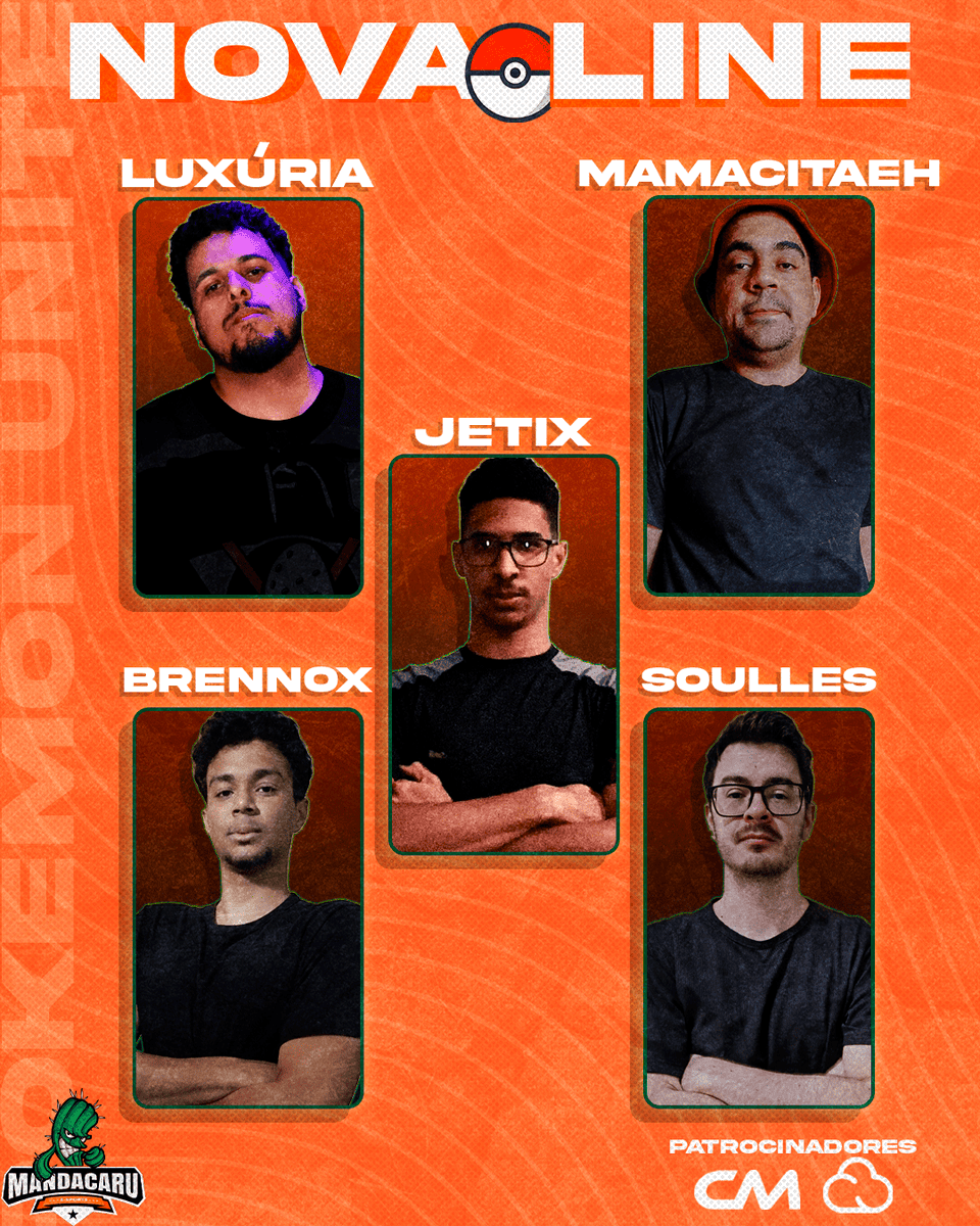 📢 Grande novidade!
Nossa equipe se une à line-up <a href="/KrakengamingBR/">Kraken Gaming 🐙#GOKRK</a> , que jogará representando o nome do nosso time no competitivo de Pokémon UNITE. 🎮

<a href="/MamacitahGaymin/">F/A Mamacitaeh</a> 
<a href="/soullesscpt/">Soulless Captain</a> 
<a href="/jetixlol/">Jetix</a> 
<a href="/BrennoS12264192/">Brenno</a> 
<a href="/Luxuria_Unite/">🇧🇷 MDC ・Luxúria</a> 
<a href="/KZBlu3/">Dk_ Leo</a> 
🚀