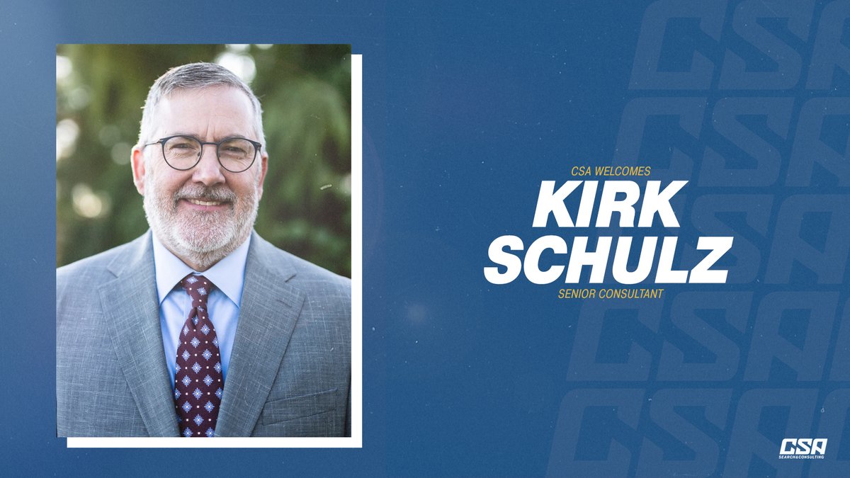 CSA_Search's tweet image. CSA Search &amp;amp; Consulting is proud to announce the appointment of Dr. Kirk Schulz, a nationally respected leader in higher education, as a Senior Consultant.  

Dr. Schulz brings more than two decades of executive leadership experience and a distinguished record of service in…
