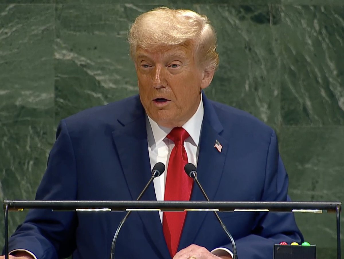« Certain pays souhaitent de façon unilatérale reconnaitre un État palestinien, ce qui reviendrait à récompenser les terroristes du Hamas pour les atrocités commises »

Donald Trump, président des États-Unis
#ONU80 #UNGA80