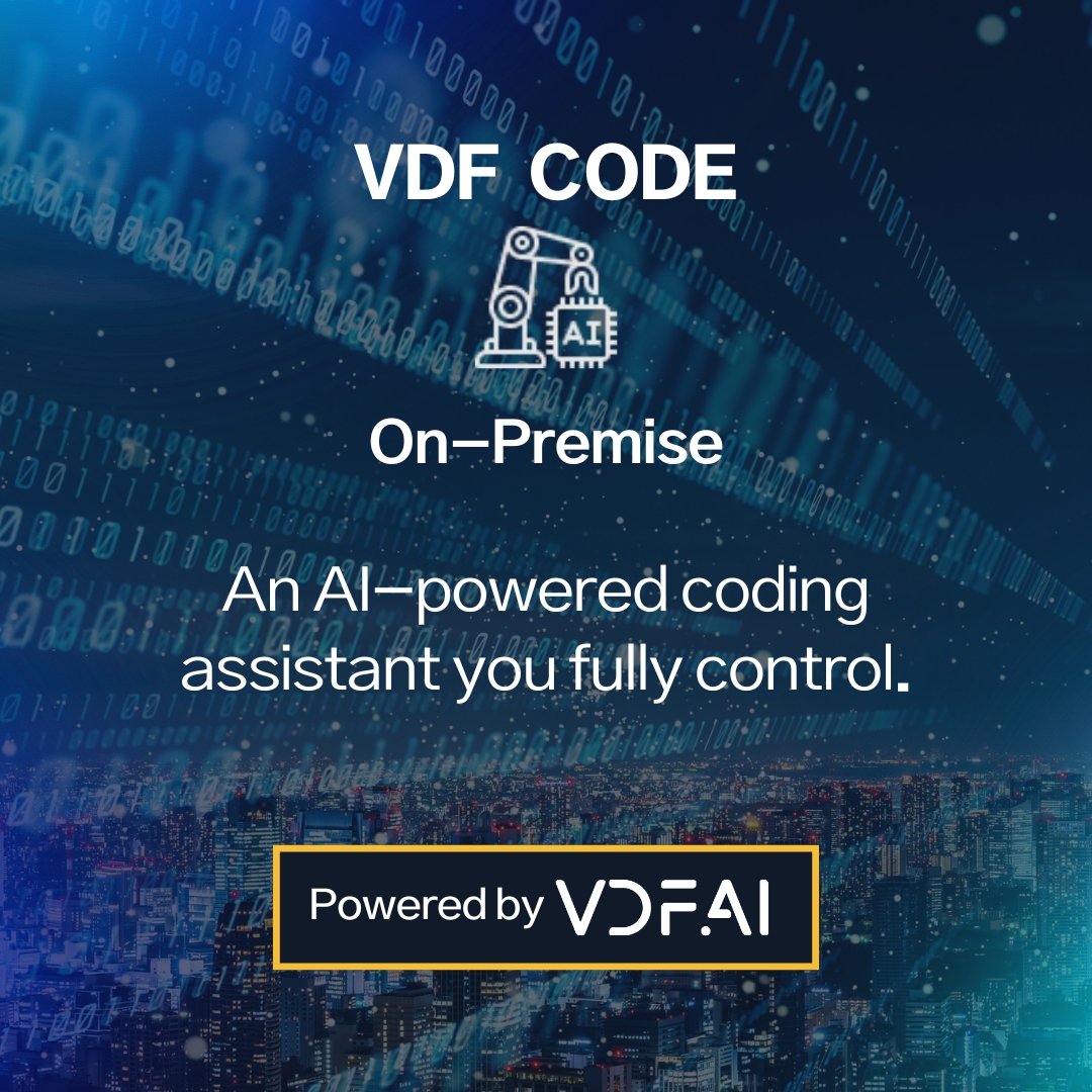 vdf_ai's tweet photo. Discover the power of https://t.co/G6lgO4xzfu Modular AI Packages — Cloud, Chat, and Code solutions designed to give your teams control, security, and flexibility.
Stay tuned as we’ll dive deeper into each module in the coming days! 👀  
#VDFAI #CloudAI #ChatAI #CodeAI #SecureAI https://t.co/GZU6BYpI6O