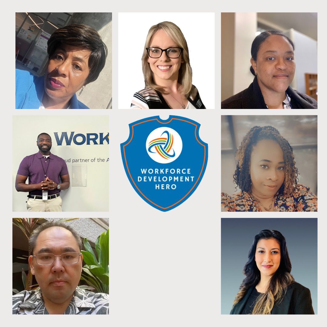 NAWDP's tweet image. Every day, Workforce Heroes positively impact the future of those in their communities.  Learn more about these eight Workforce Heroes and read their stories on NAWDP’s website: nawdp.org/what-is-workfo… 

#WorkforceHero #WDM2025 #WorkforceDevelopmentMonth #WorkforceDevelopment
