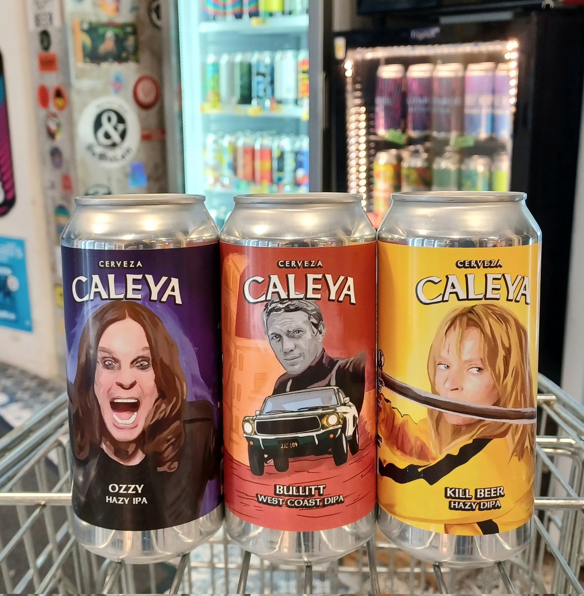 Caleya at OKasional Beer! 
🤘🏻 Ozzy - Hazy IPA - 7% 
🚗 Bullitt - West Coast DIPA - 8,1% 
⚔️ Kill Beer - Hazy DIPA - 8% 
okasional-beer.com 
#craftbeer #beer #cerveza #taproom #Barcelona