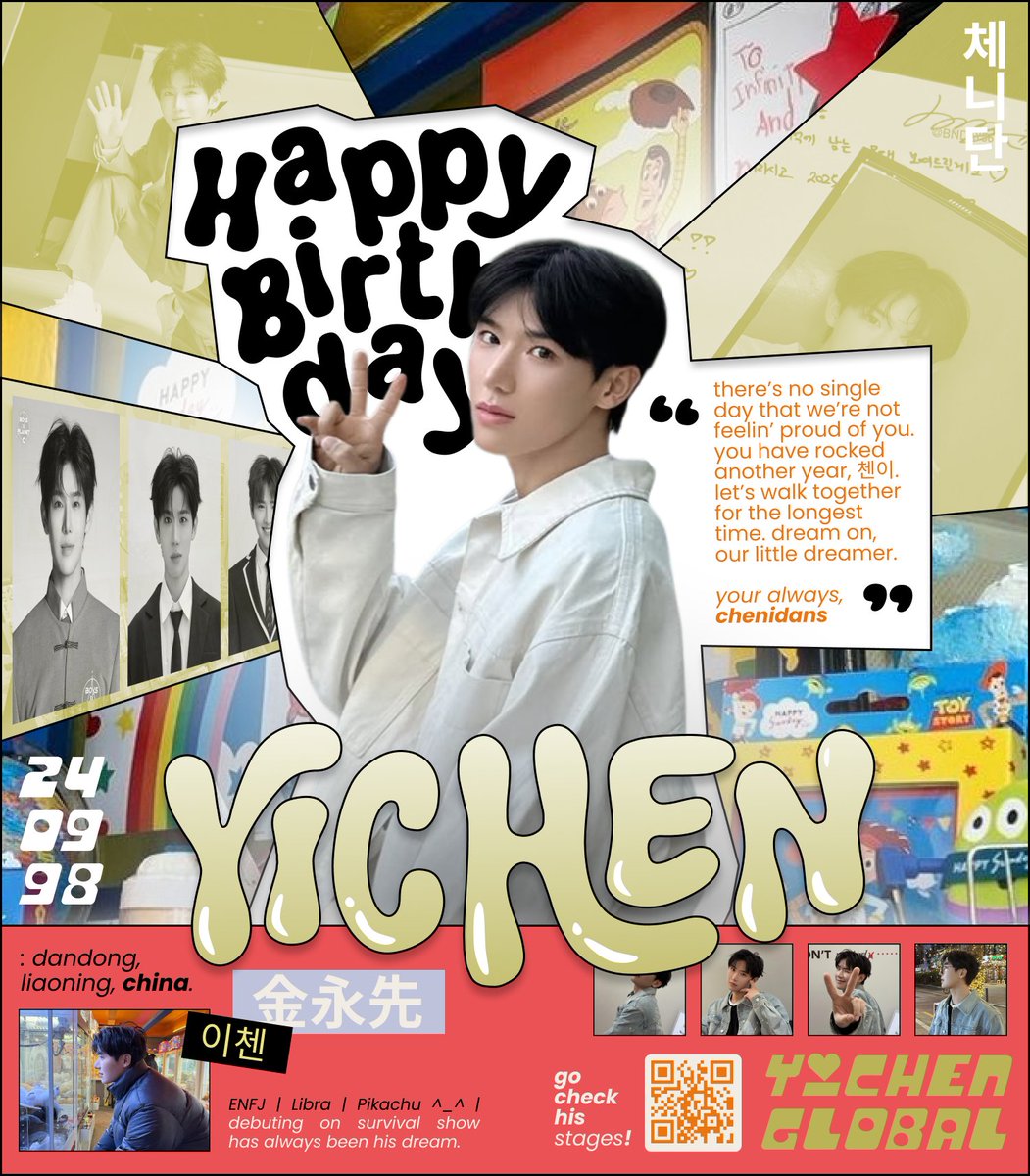 HAPPY BIRTHDAY YICHEN 🎊✨

Talent, hard work, and a heart full of dreams — Yichen proves that true character never fades. 

The future is yours to conquer! 🚀🌟 #HAPPY_YICHEN_DAY

#YICHEN #이첸 #亦辰 #イチェン
#BOYS2PLANET #보이즈2플래닛