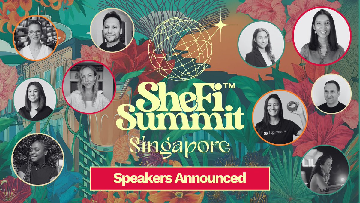 Faces you know, love, and DEFINITELY want to hear from:

The next batch of speakers for SheFi Summit Singapore. 🤭

Our lineup of crypto legends continues. Creators, devs, CEOs, you name it.

Learn more about them below, and SNAG THAT TICKET before we're sold out!