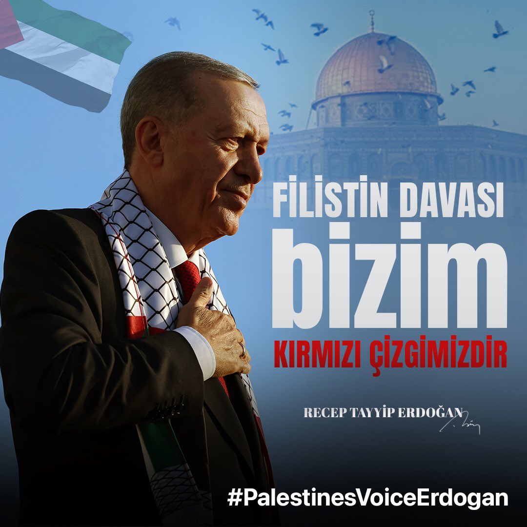 Ümmetin umudu 
RECEP TAYYİP ERDOĞAN 

#PalestinesVoiceErdogan
