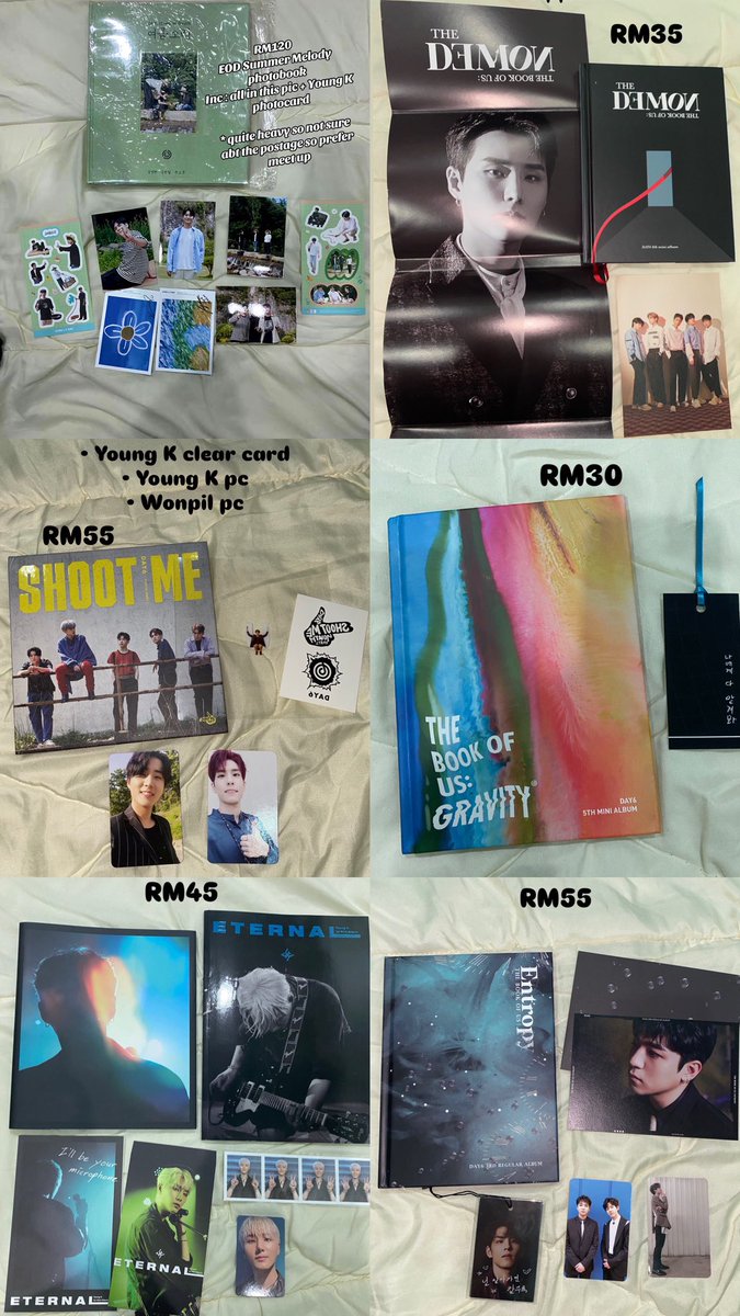 w0npilbby94's tweet photo. (Help RT)
Selling my Day6 albums 💿✨ Need to let them go due to space & urgent funds. DM if interested!
Price exc postage and can negotiate 😊
#DAY6 #MyDay #MyDaySelling #KpopForSale #Day6Albums #PasarDay6 #DAY6INKL https://t.co/jPT3ctuYyf