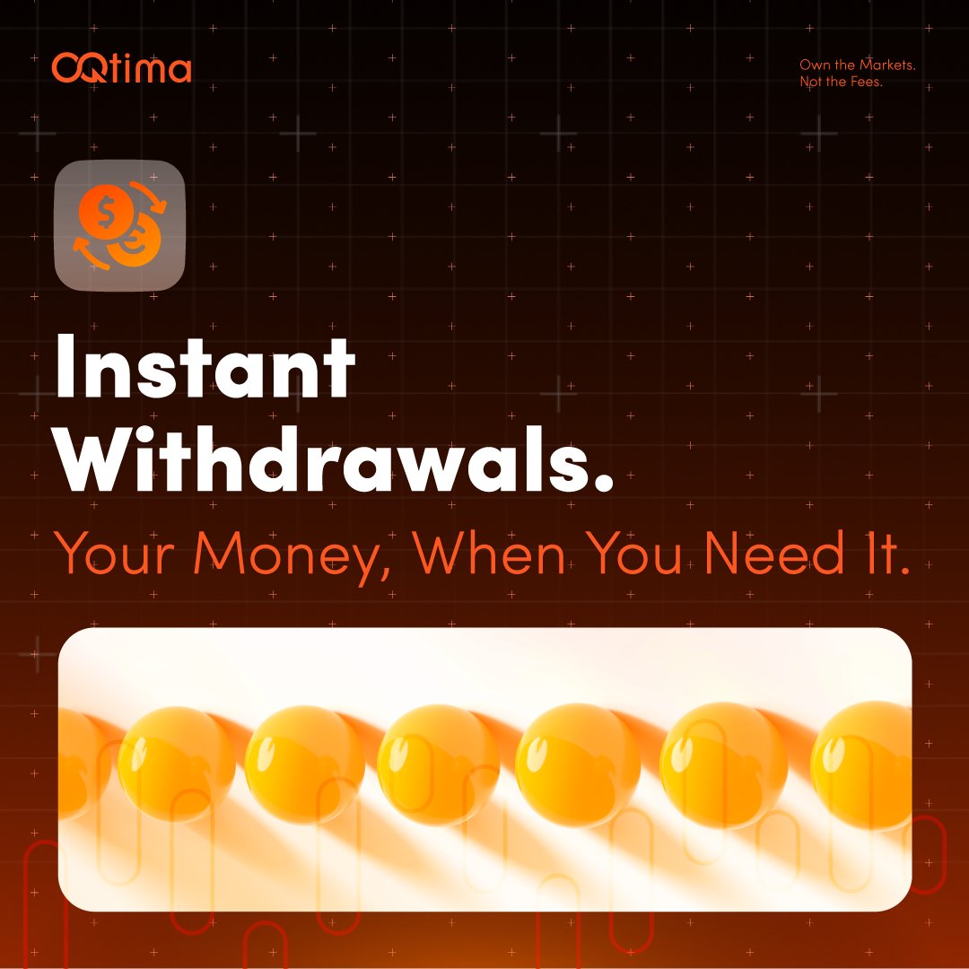 Instant withdrawals with OQtima mean your profits are always in your hands. Learn more 👉bit.ly/422ocYA

Not investment advice. ⚠️