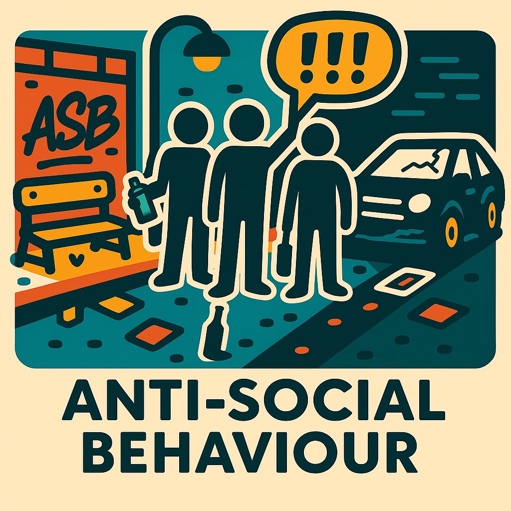 🗣️ Many ASB issues can be resolved by talking to the person causing it. If not:
📄 Keep a record
👮 Report to Police: met.police.uk
🏢 Personal ASB: bexley.gov.uk/report-ASB
🔊 Nuisance ASB: bexley.gov.uk/noise-nuisance
🌳 Environmental ASB: fixmystreet.com