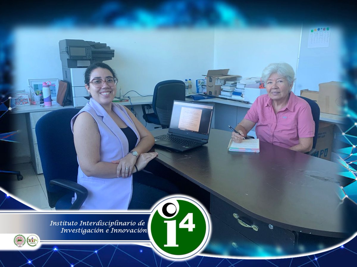Lic. Viviana Carrasco, Investigadora del Instituto Interdisciplinario de Investigación e Innovación en sesión de coordinación con la Profesora Mariela Morales, para desarrollar capacitaciones sobre investigación en la Facultad de Ciencias de la Educación <a href="/UNACHIpanama/">UNACHI</a> <a href="/JCMUnachi/">Juan Carlos Martinez</a>