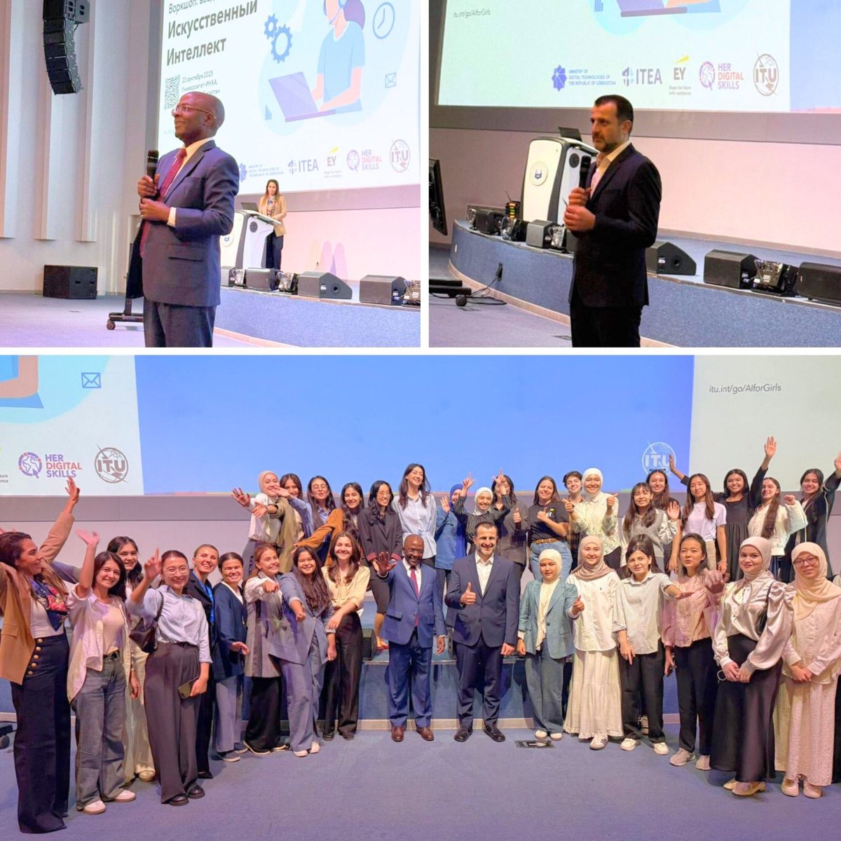 What a great day in Uzbekistan empowering girls with AI skills. With every girl &amp; young woman trained, every voice lifted—our world becomes more just, more resilient &amp; full of possibilities. The AI Skills Accelerator for Girls project with <a href="/ITUDevelopment/">ITU Development</a> &amp; <a href="/EYnews/">EY</a> is opening