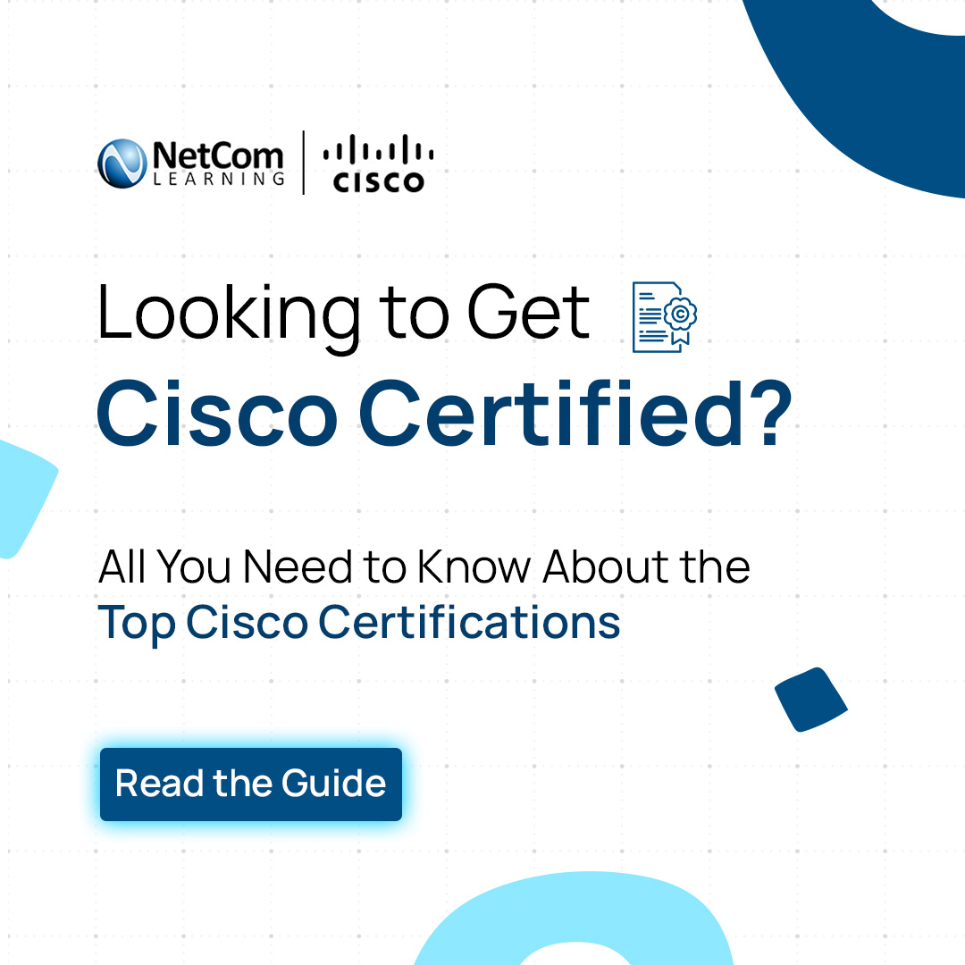 NetComLearning's tweet photo. Our latest blog highlights the top 5 Cisco Certifications and their details, giving you a clear path to choose the right certification for your career growth.
Read the full blog here: https://t.co/pmqHK0hNo0
#Cisco #Certifications #Networking #CyberSecurity #Netcomlearning https://t.co/ujJr9XsGXL