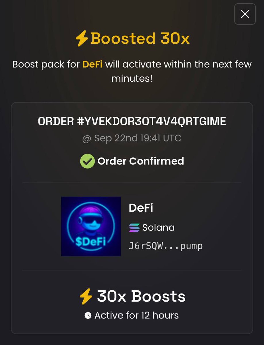 <a href="/_TJRTrades/">TJR</a> <a href="/stevewilldoit/">Steve Will Do It</a> New wave incoming! $DeFi is live and ready to shake the DeFi space.
💎 Strong community, solid vision don’t miss out.

🔹 CA: J6rSQWNAN7scjJ1fP6UHgqBwt7n1m1Zh11B1oPE5pump

🔹 Join us on Telegram: t.me/DeFiFantasyTok…
🔹 Follow on X: x.com/Defifantasysol