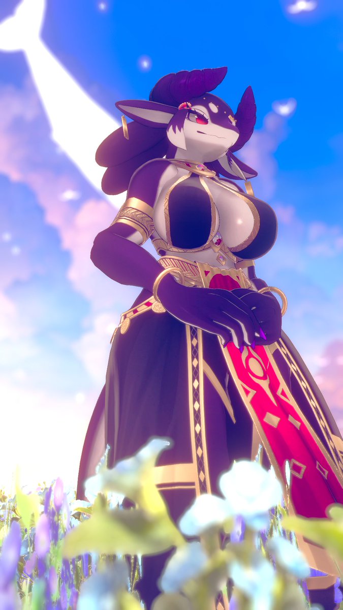 #VRChatPhotography 
#Lehnerちゃん
朝風に吹かれて