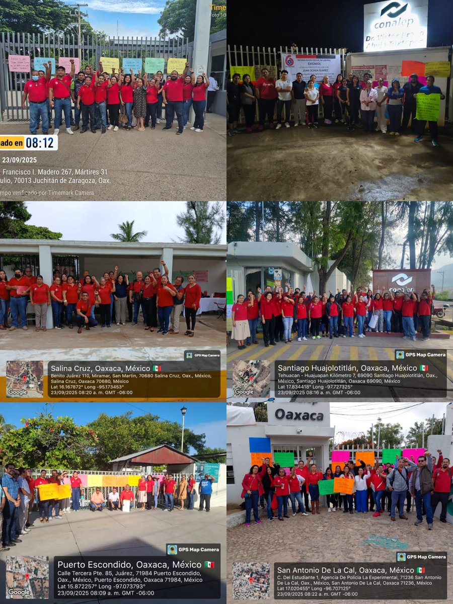 SUTDCEO1's tweet photo. Docentes de las cinco delegaciones hermanas cómo son Juchitán, Salina Cruz, Puerto Escondido, Oaxaca y Huajuapan de León, pertenecientes al Sindicato SUTDCEO, realizan el día de hoy una actividad sindical de brazos caídos. https://t.co/aYO5m9Uv62