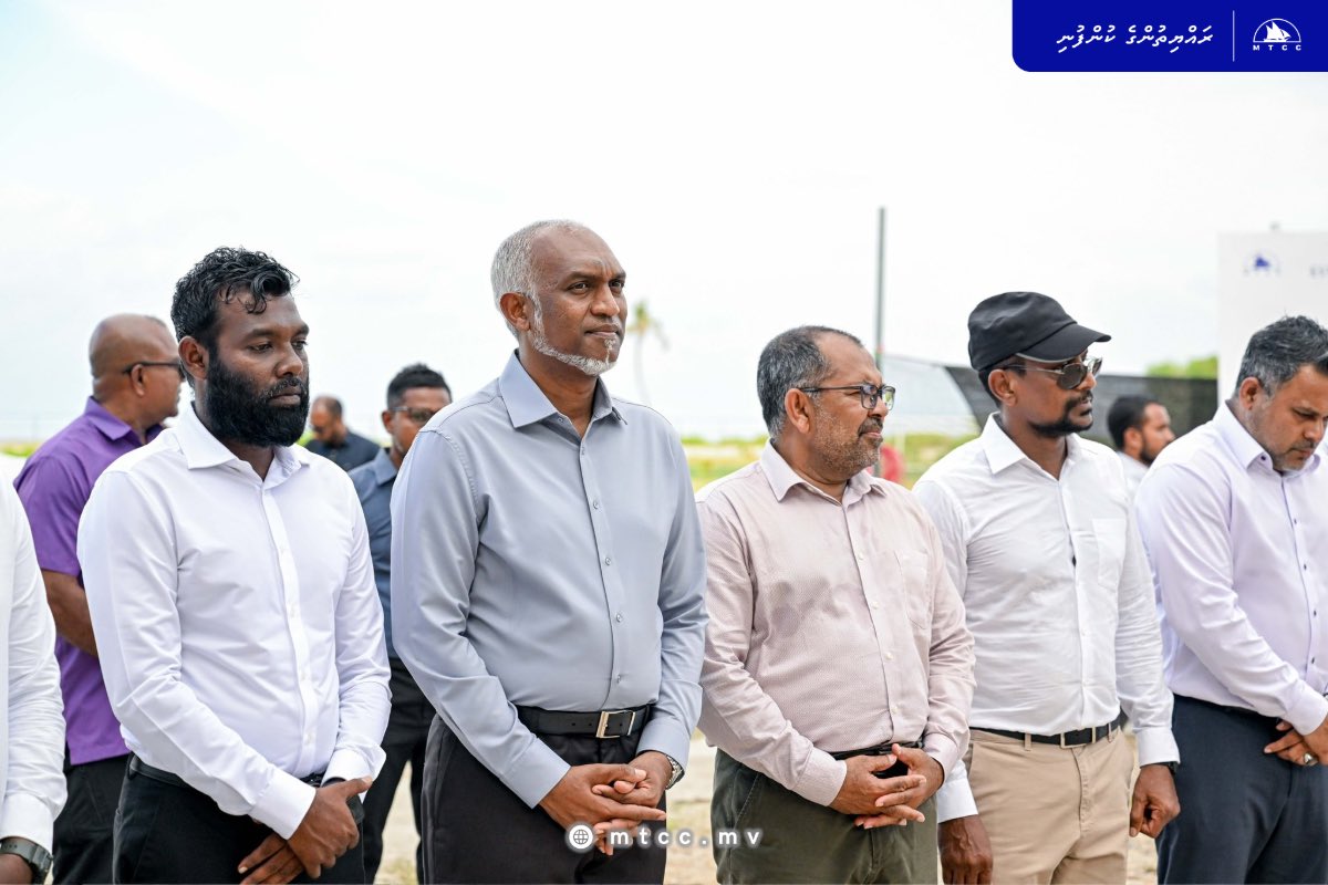 A ceremony was held today to officially commence the Th. Madifushi Fitness &amp; Recreation Center Development Project.

His Excellency President Dr. Mohamed Muizzu graced the event as Chief Guest, while Hon. Minister of Finance &amp; Planning, Mr. Moosa Zameer, initiated the physical