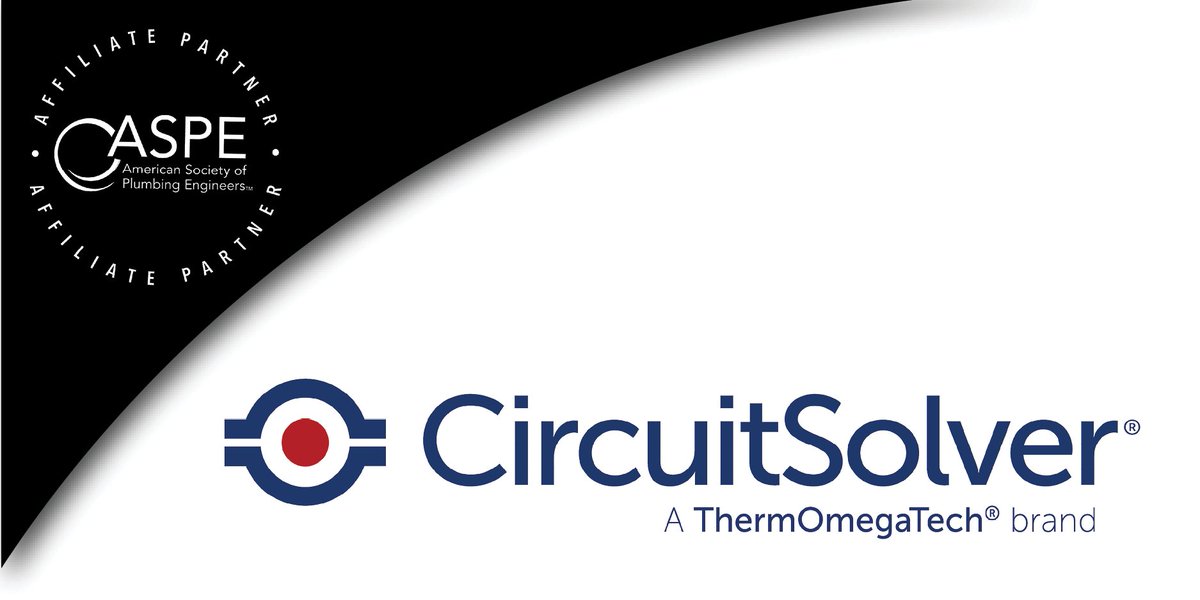 ASPEorg's tweet image. We are pleased to announce that @CircuitSolver, a brand of @ThermOmegaTech, has joined an elite group of plumbing product manufacturers by becoming an ASPE Affiliate Partner. You can learn more about this exciting new partnership on @aspepipeline ➡️ aspe.org/pipeline/aspes…