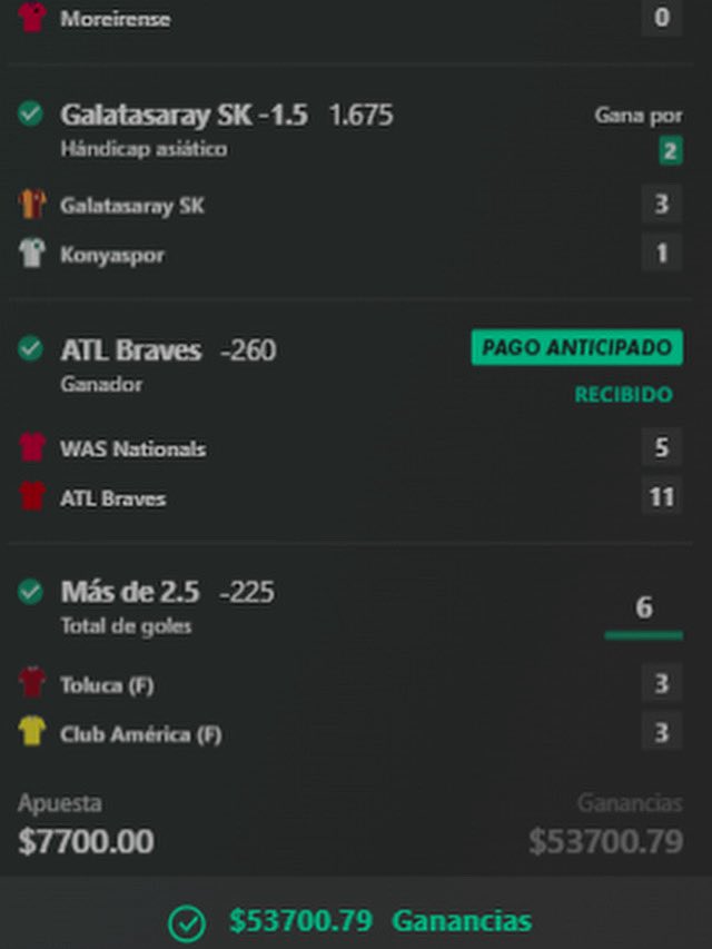 IvikPicks's tweet image. UNA LOCURA LO QUE HICIMOS ESTE LUNES BBS 
SÍGANME PARA MÁS APUESTAS BBS
#parlays #apuestasdeportivas.