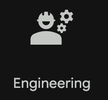 I thought this guy from Material Symbols was looking up and grinning because he was so happy to be an engineer.