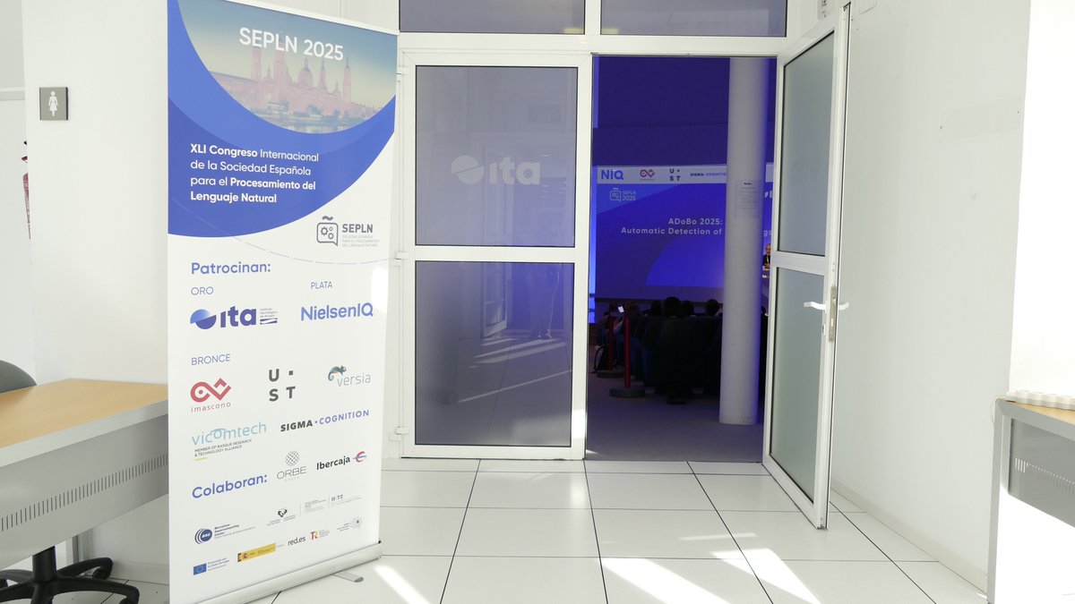 ITA_tecnologia's tweet photo. #sepln2025 #IberLEF #Zaragoza En @ITA_tecnologia presentan y comparten las últimas investigaciones y desarrollos, aplicaciones reales, prototipos y proyectos I+D.
Congreso científico y tecnológico de primer nivel. https://t.co/yerL4jO5Ix