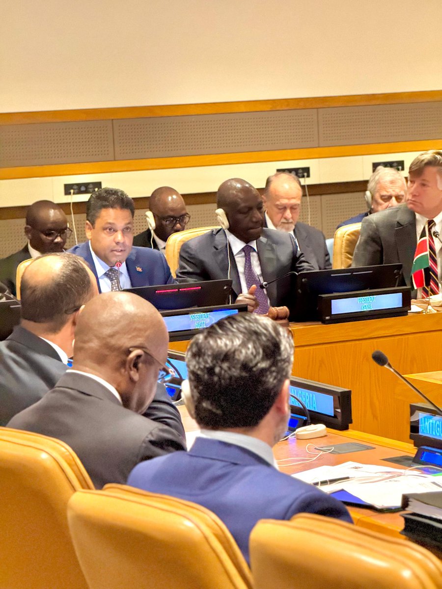 kaminajsmith's tweet image. We thank the Governments of Kenya and the USA for convening the High-Level Meeting to provide Kenya’s perspectives on the Multinational Security Support Mission to Haiti (MSS) - this marked the start to an active #HighLevelWeek agenda. Jamaica has stood with Haiti and alongside…