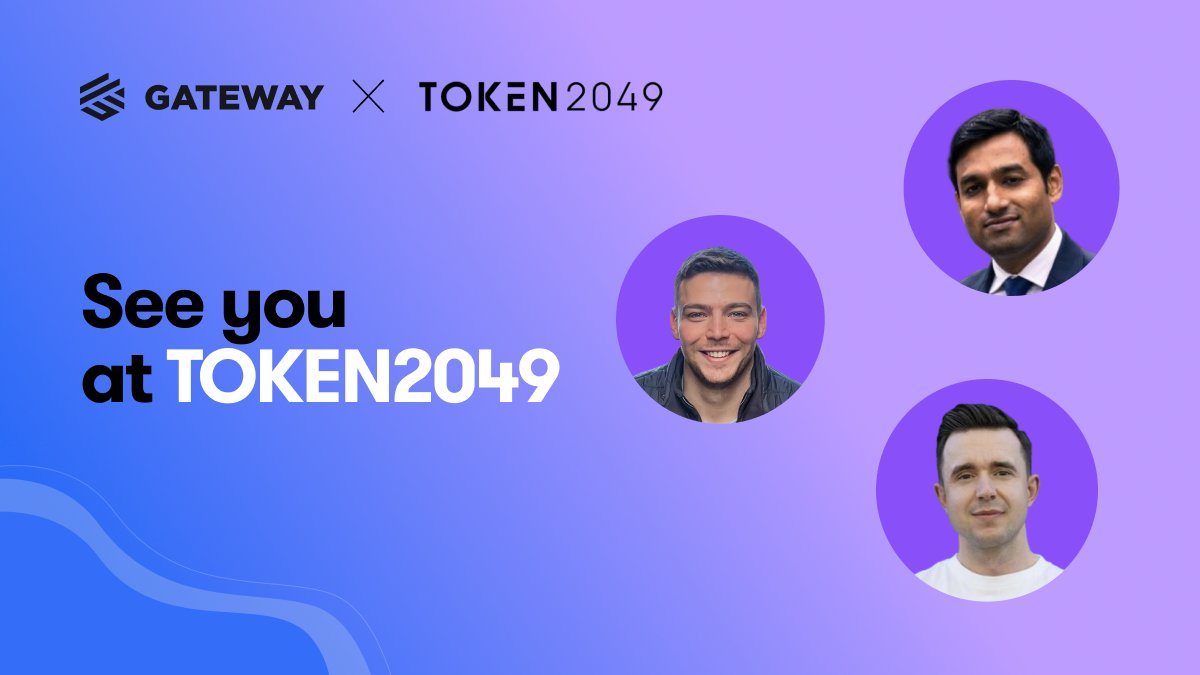 gateway_eth's tweet image. We’re heading to TOKEN2049 in Singapore! 🇸🇬✨
From our team, @pradeep_rvsingh, @KyryliukVasyl, and @0xRadz will be there to connect, collaborate, and discuss the future of Web3 infrastructure.
If you’re attending, let’s grab some time to meet.
@token2049