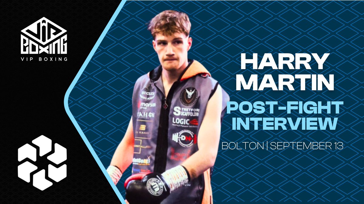 vipboxing's tweet image. POST-FIGHT INTERVIEW | HARRY MARTIN | Bolton | September 13 

youtu.be/llR6-uf7-Rw?si… 

#HarryMartin #PostFightInterview #VIPBoxing
