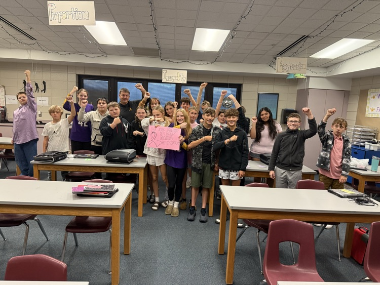 AngolaMiddle's tweet photo. AMS Students

Mr. Miller’s class showing support for his wife’s battle with breast cancer by wearing Mrs. Miller's “Mindset Is Everything” bracelets. 💕 https://t.co/qEAP0XptZv