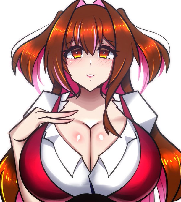 うちの子アナザーましろちゃんを描きました(*ノωノ) 