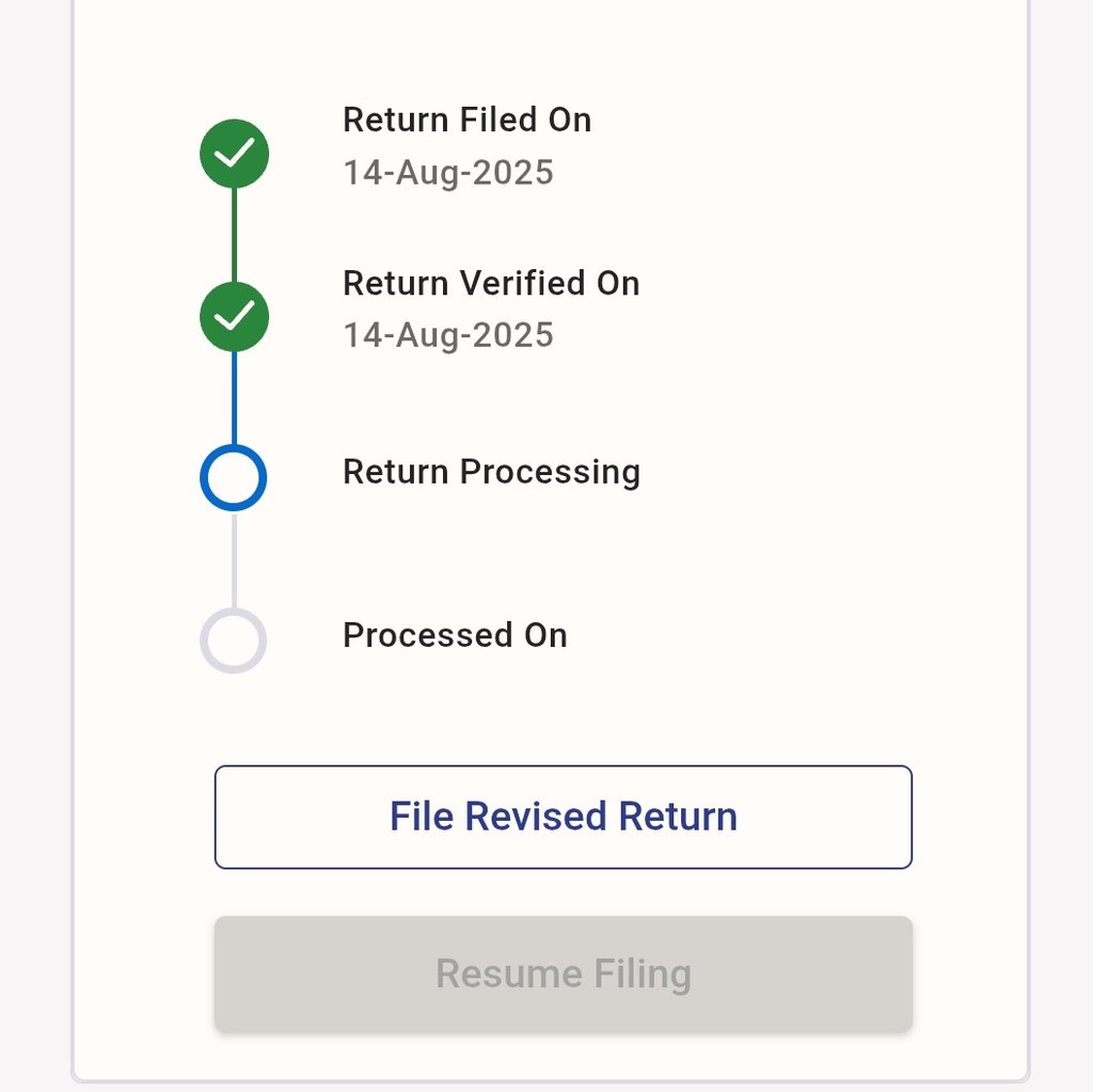 idesibanda's tweet photo. 1 Month+ ...still ITR Processing 🤷 https://t.co/bkM3VYMD9Y