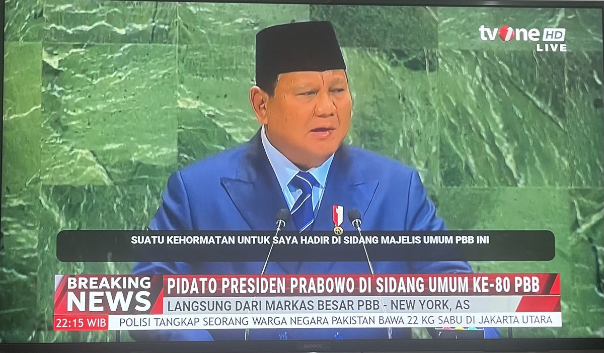 It’s been 10 years, and finally.,,, ??

#UnitedNations #pbb #proudofyou #PrabowoDiPanggungDunia #united4gaza