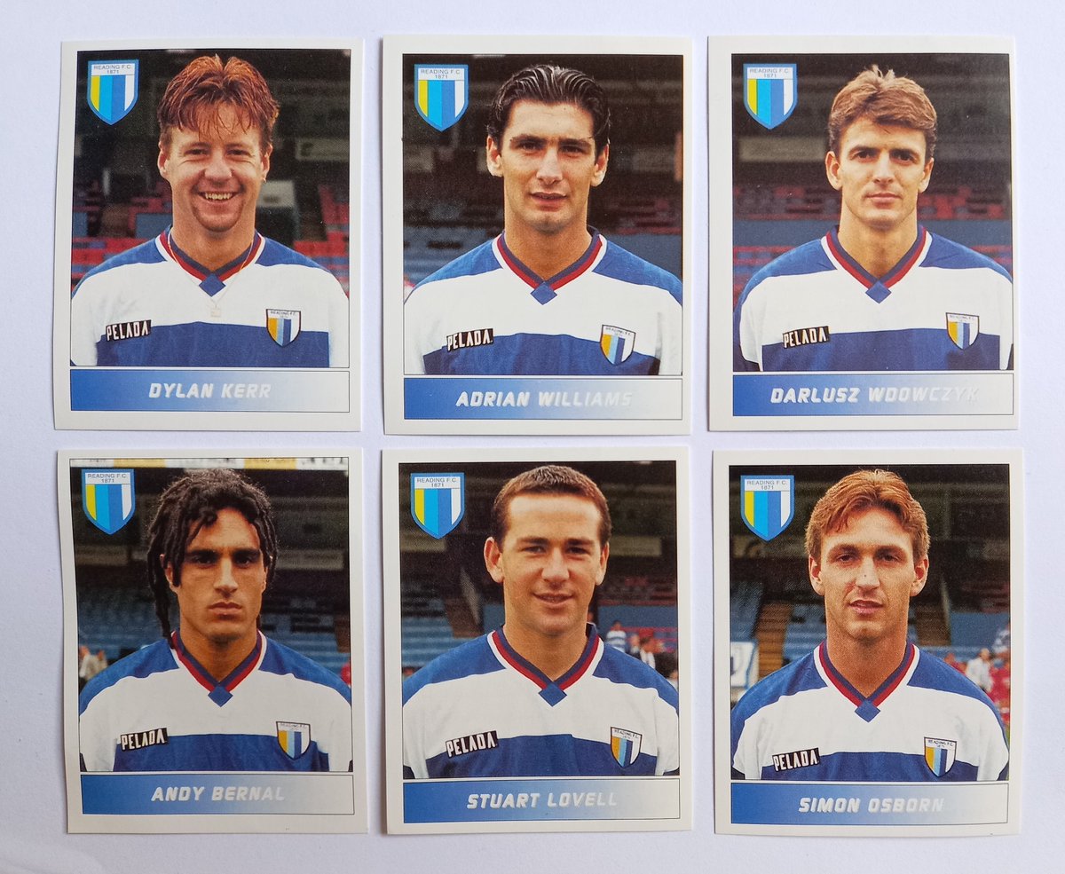 cribsie's tweet image. Panini stickers from the 1994-95 season, featuring several of Reading&apos;s all-time greats #readingfc