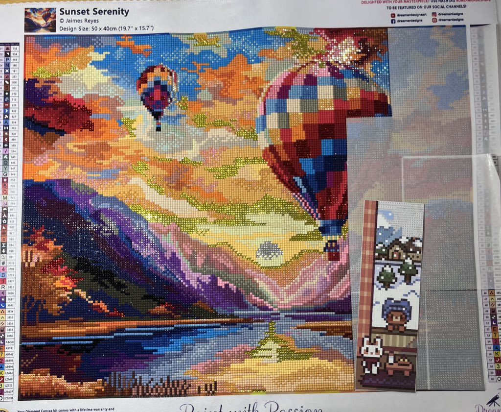 o_no_k2022's tweet image. 60作品目
pixylsを添えて
完成するかと思いましたが、時間切れです。#ダイヤモンドアート好きさんと繋がりたい 
#ダイヤモンドアート進捗 
#pixyls