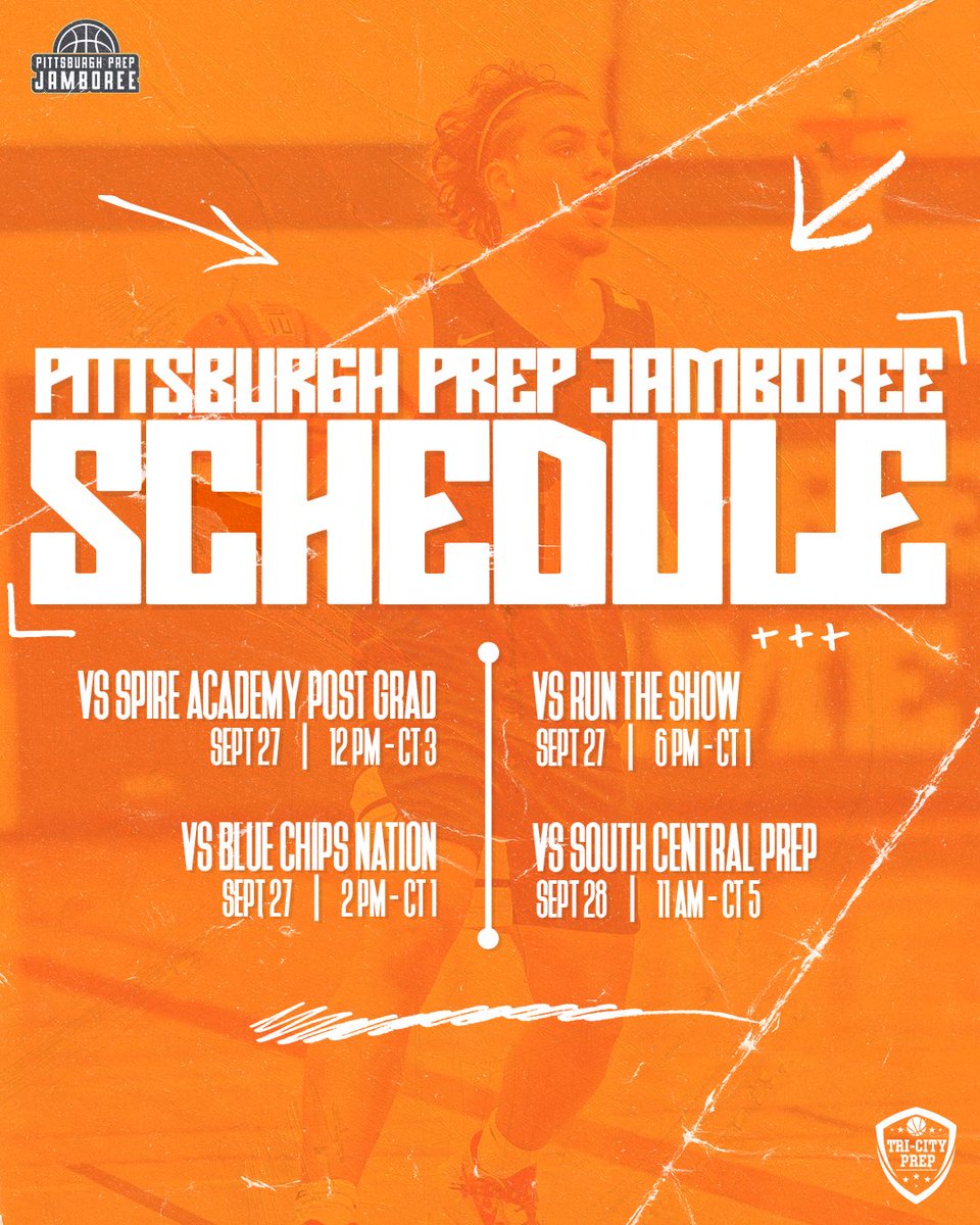 Coach_Srdj's tweet image. Weekend Schedule - Pitts Prep Jamboree
Very talented group with NCAA talent. 

Stefan Ilic - 6’10 - 2027 @ilics0662 
Harry Shellhammer - 6’4 - 2026 @HarryShell8 
George Nasir - 6’5 - 2026 @georgenasirrr 
Chris Kouame - 6’5 - 2026 @Christian21_K 
Milan Djeric - 6’9 - 2027…