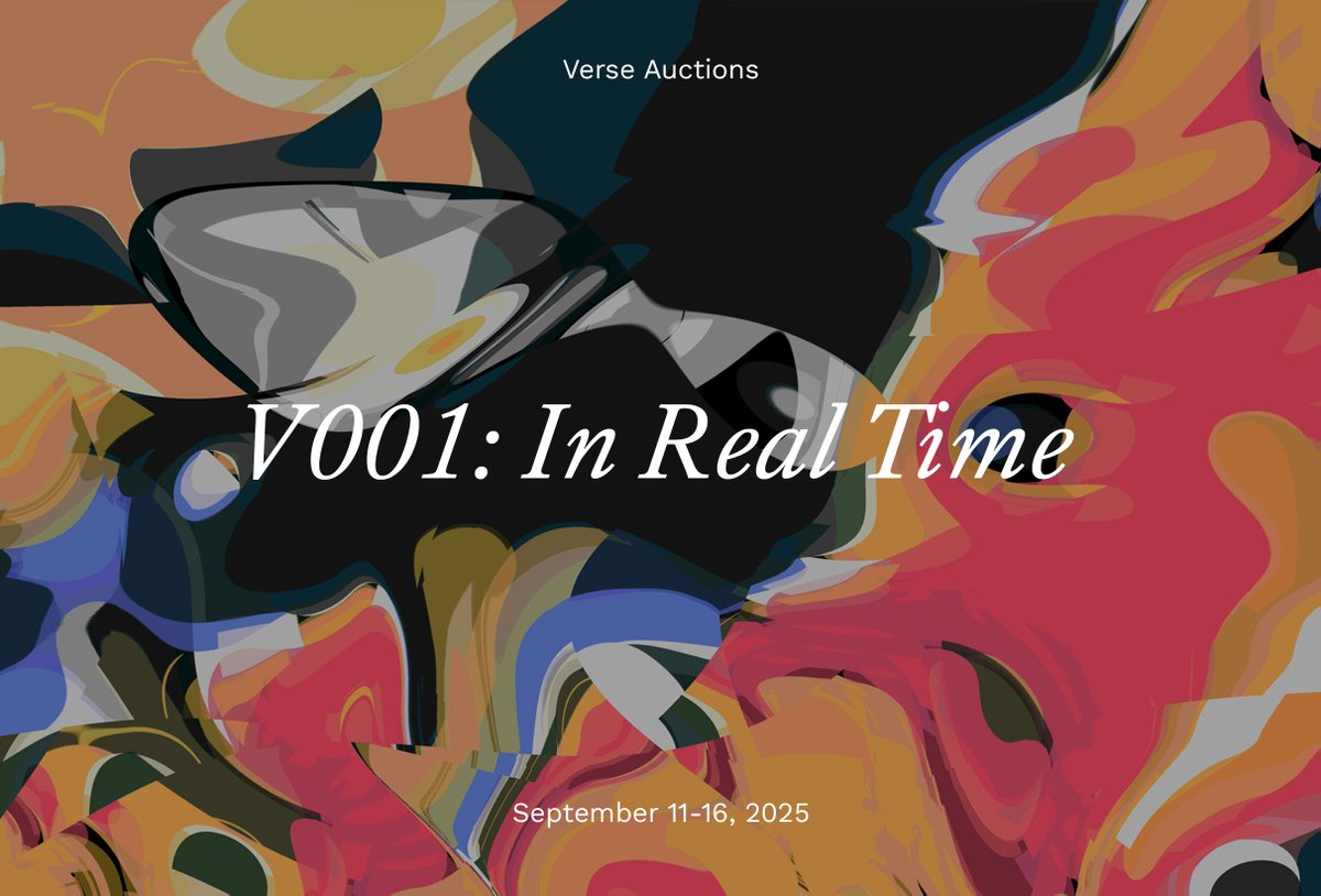 🥂

In our first secondary market auctions, V001: In Real Time, 100% of sold lots honoured artist royalties: over $25,000 USD was paid out following the auctions' conclusion.